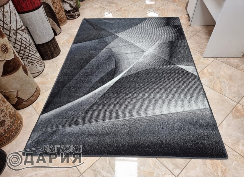 Мокетен килим 88 grey/turquoise